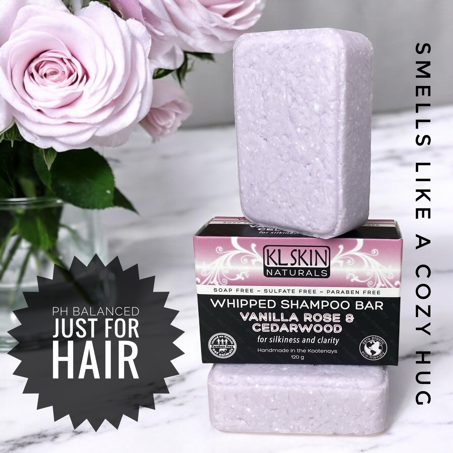 Shampoo Bar VANILLA ROSE & CEDARWOOD