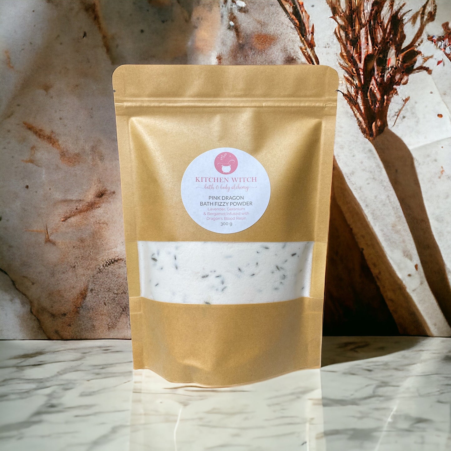 Bath Fizzy Powder PINK DRAGON