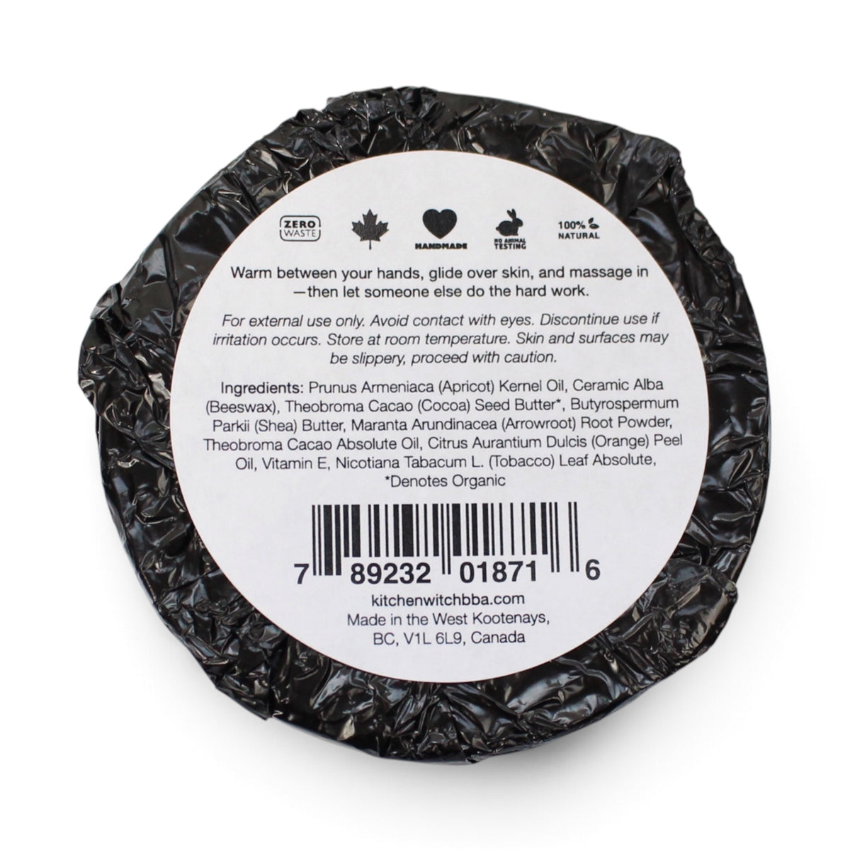 Solid Lotion Massage Bar - TRUE ROMANCE
