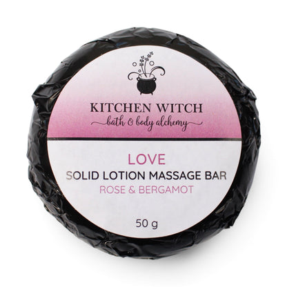 Solid Lotion Massage Bar - LOVE