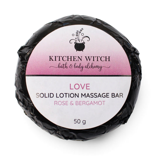 Solid Lotion Massage Bar - LOVE